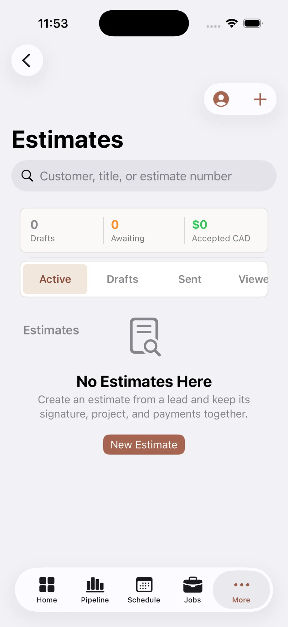 Managing Fondation Flow estimates on iPhone